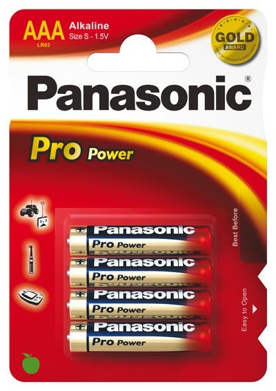 AAA Batterien PANASONIC LR03 Micro Pro Power 4er Pack