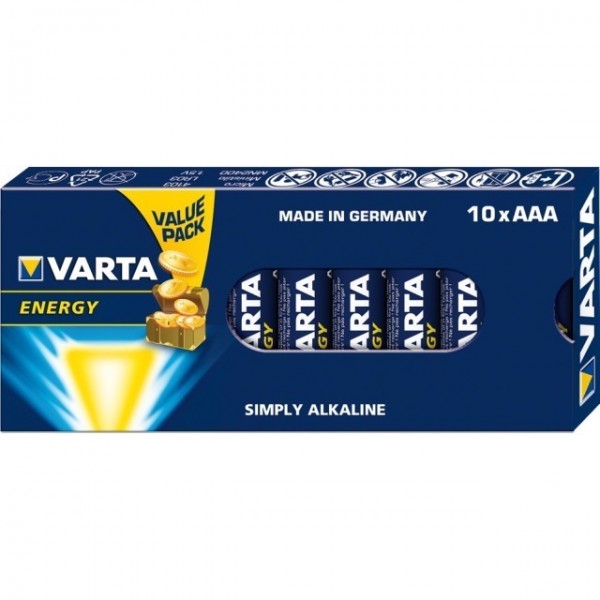 AAA Batterien VARTA LR03 Micro Energy 10er Pack