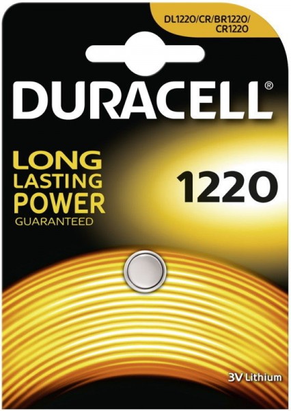 CR1220 DURACELL Knopfzelle Lithium 1er Pack