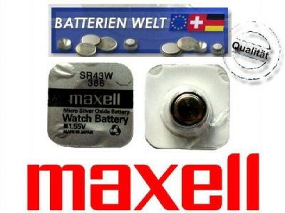 SR43W Maxell Uhrenbatterie