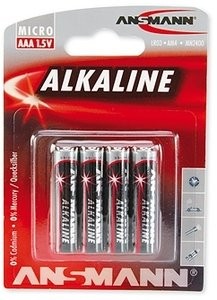 AAA Batterien ANSMANN LR03 Micro RED Alkaline 4er Pack