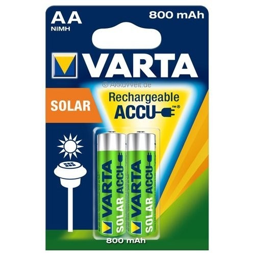 AA Akkus VARTA 800 mAh Solar 2er Pack