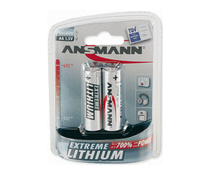 AA Batterien ANSMANN LR06 Mignon Extreme Lithium 2er Pack