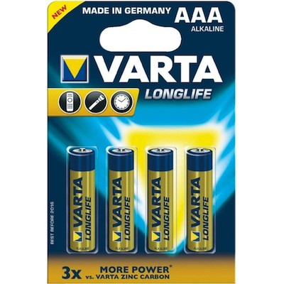 AAA Batterien VARTA LR03 Micro Longlife Extra 4103 4er Pack