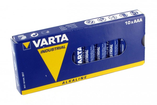AAA Batterien VARTA LR03 Micro Industrial 10er Pack