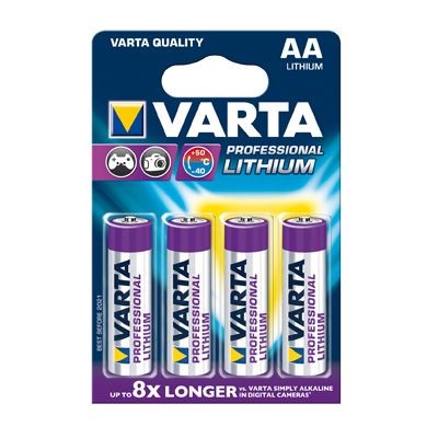 AA Batterien VARTA LR06 Mignon Lithium 4er Pack