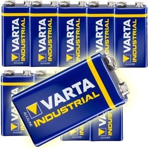 9V Batterien VARTA 6LR61 9V-Block 4022 Industrial 10er Pack
