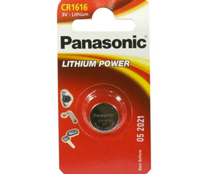 CR1616 PANASONIC Knopfzelle Lithium