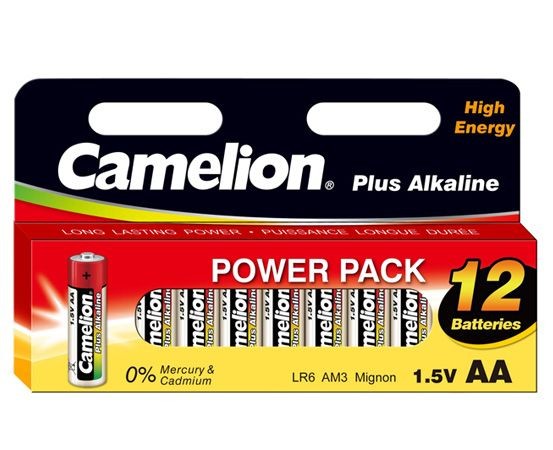 AA Batterien CAMELION LR06 Mignon Plus Alkaline Power Pack 12er Pack