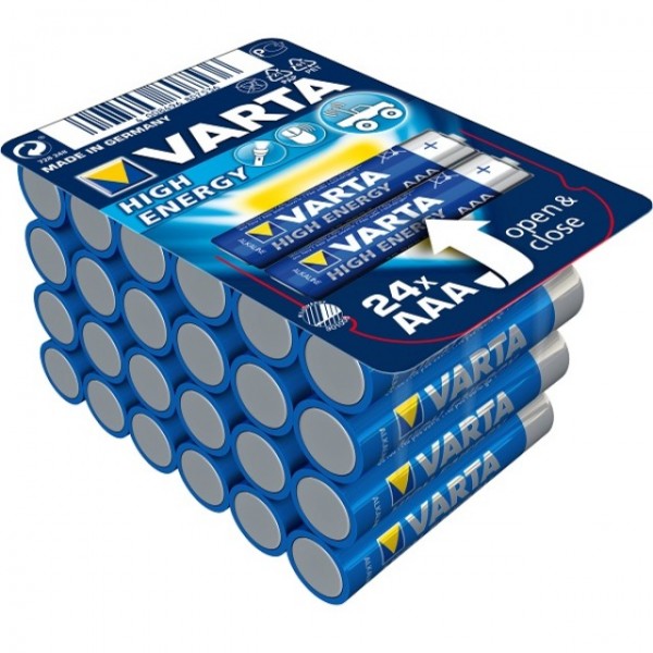 AAA Batterien VARTA LR03 Micro High Energy 4903 BIG BOX 24er Pack