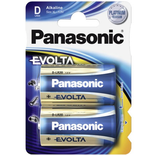 Monozellen PANASONIC LR20 Mono-D Evolta 2er Pack