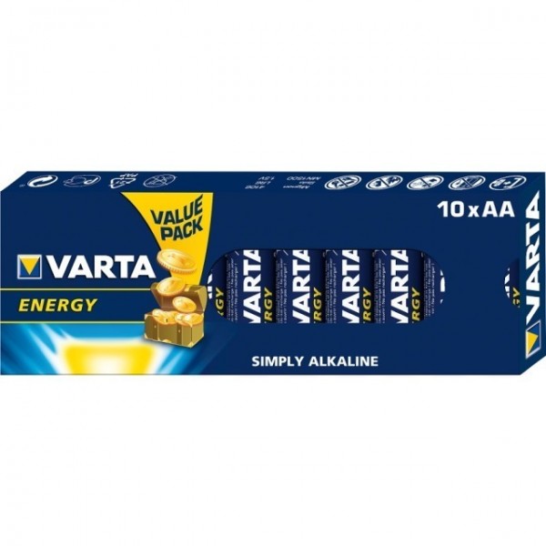 AA Batterien VARTA LR06 Mignon Energy 10er Pack