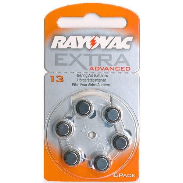 Typ 13 Hörgerätebatterien RAYOVAC Extra Advanced R13AE PR48 6er Pack