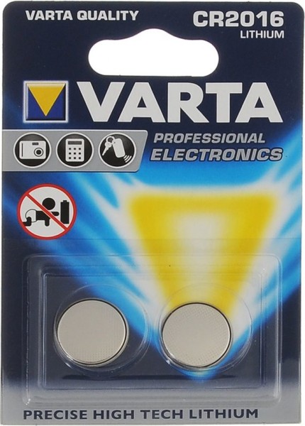 CR2016 VARTA Knopfzelle Lithium 2er Pack