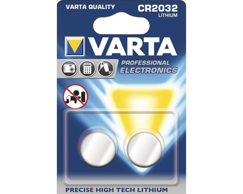 CR2032 VARTA Knopfzelle Lithium 2er Pack